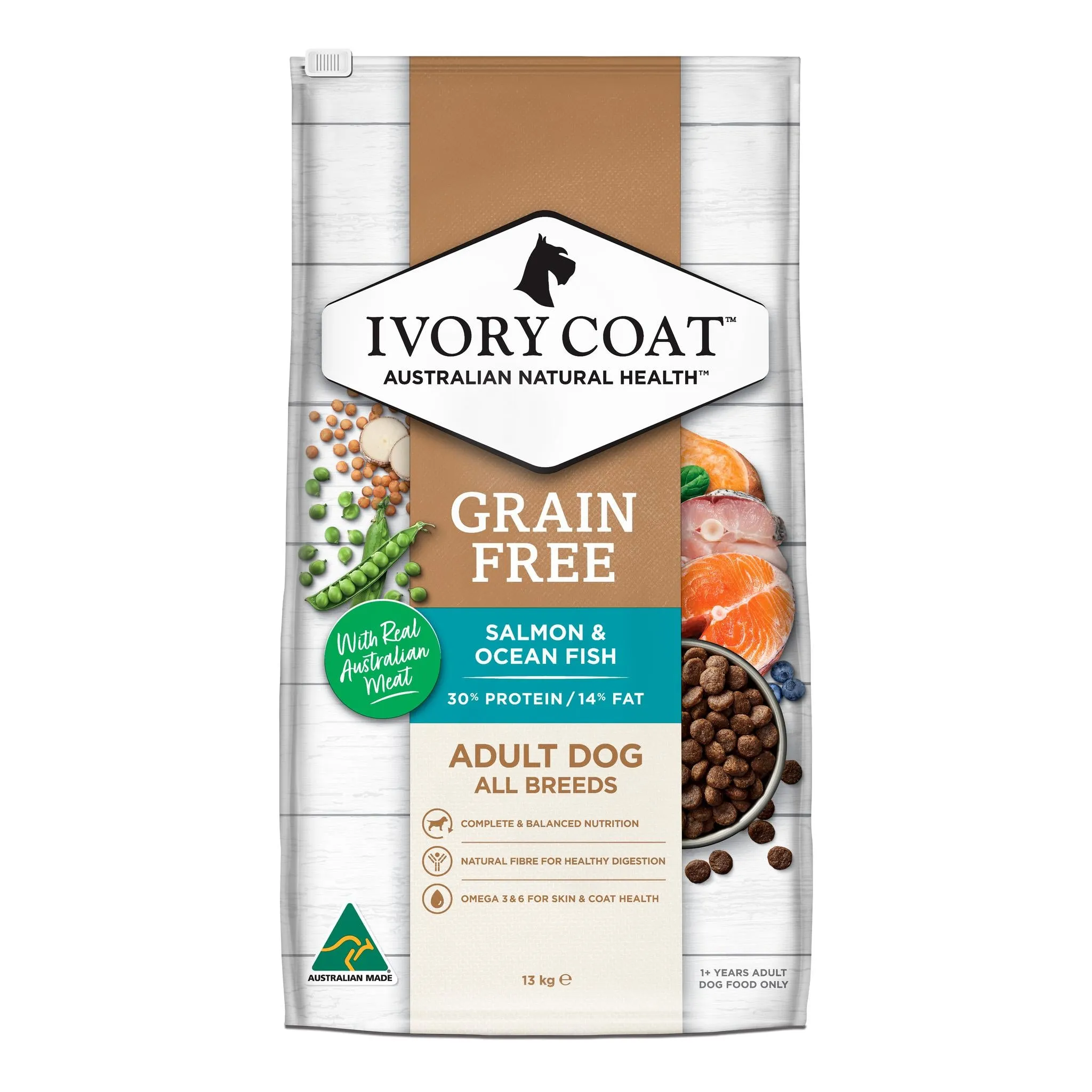 Ivory Coat Adult Grain Free Oceanfish & Salmon Dry Dog Food