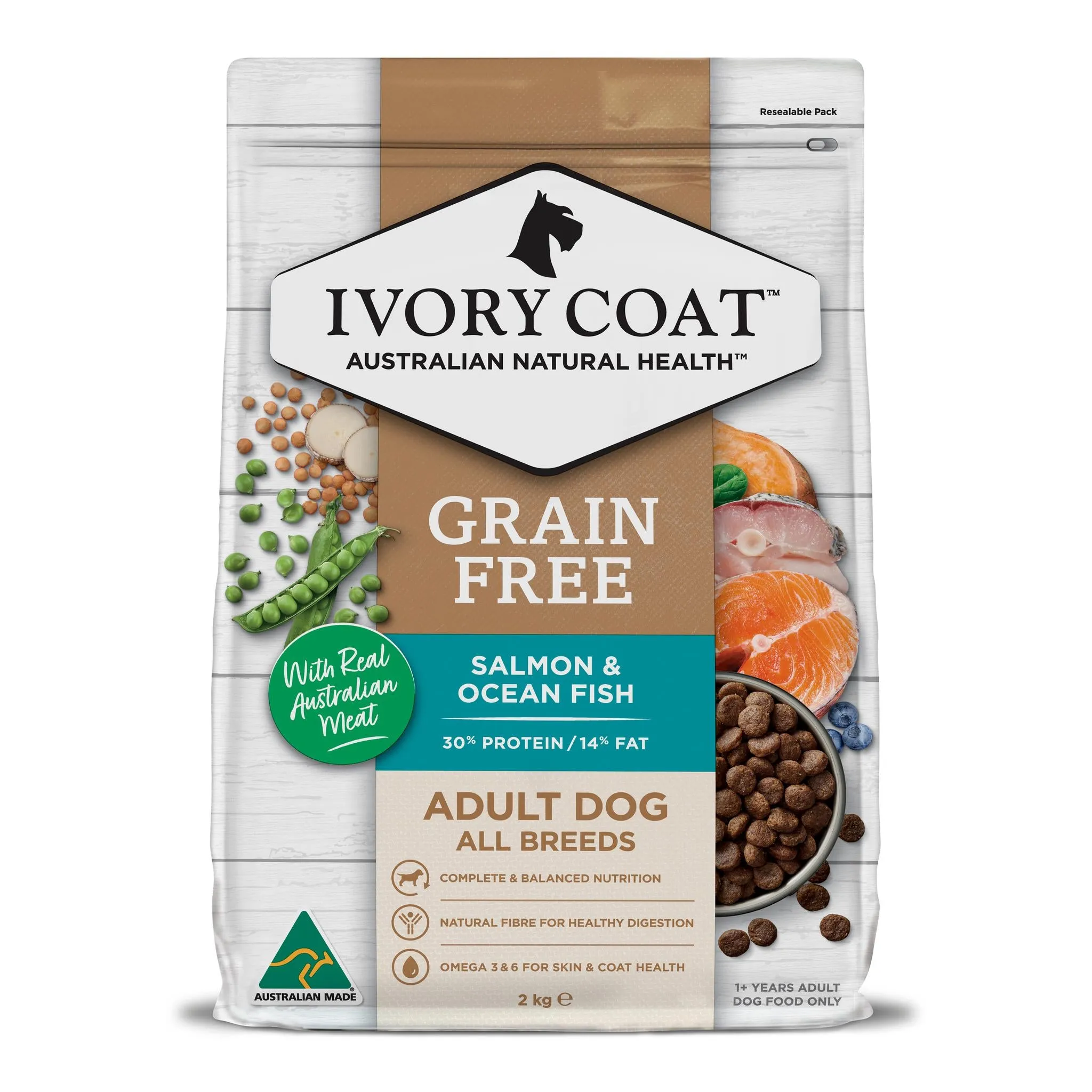 Ivory Coat Adult Grain Free Oceanfish & Salmon Dry Dog Food