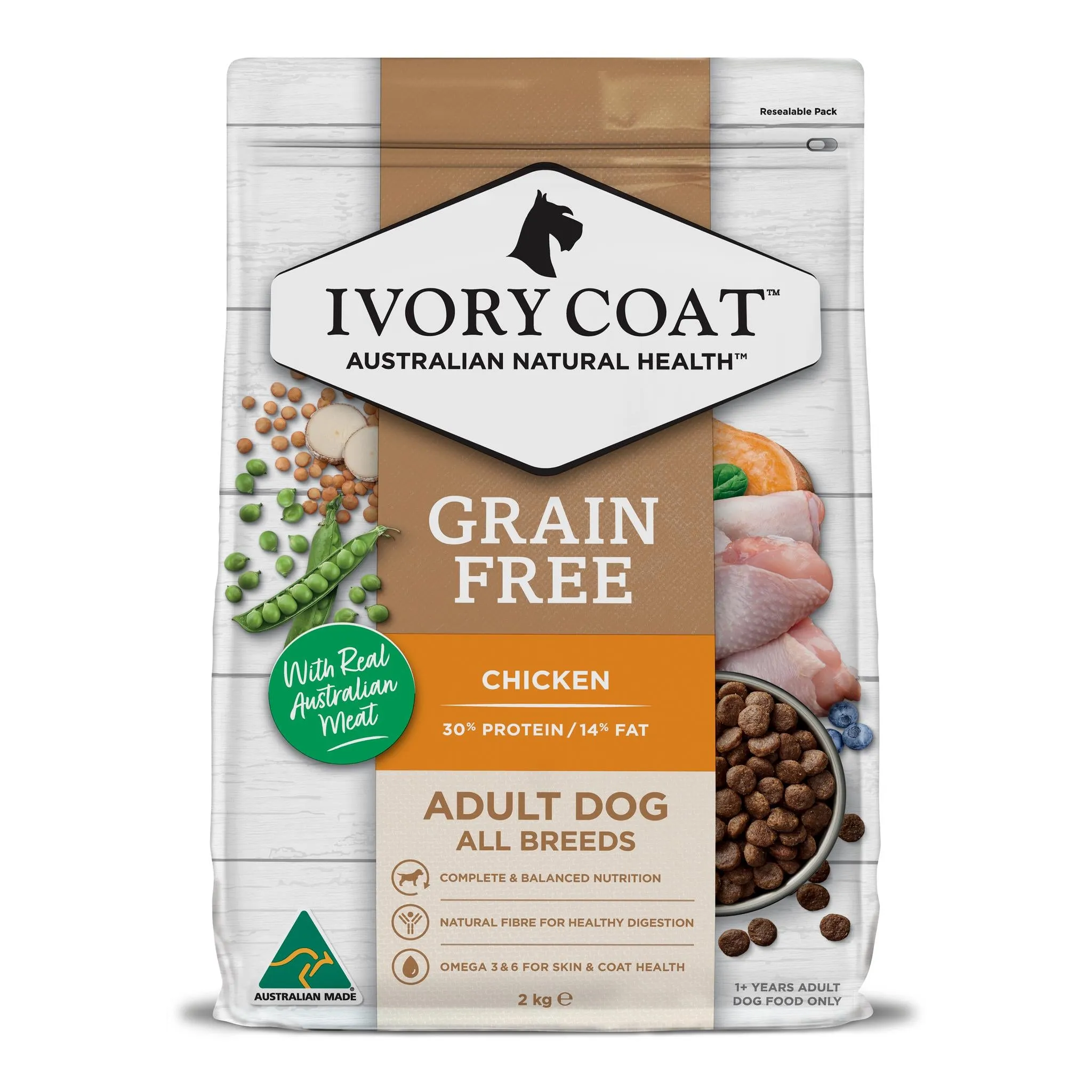 Ivory Coat Grain Free Adult Chicken Dry Dog Food