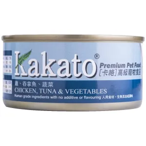 Kakato Chicken, Tuna & Vegetables Canned Cat & Dog Food 170g