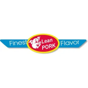 Lean Pork Corner Ribbon Label | Roll of 500