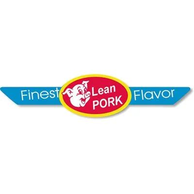 Lean Pork Corner Ribbon Label | Roll of 500