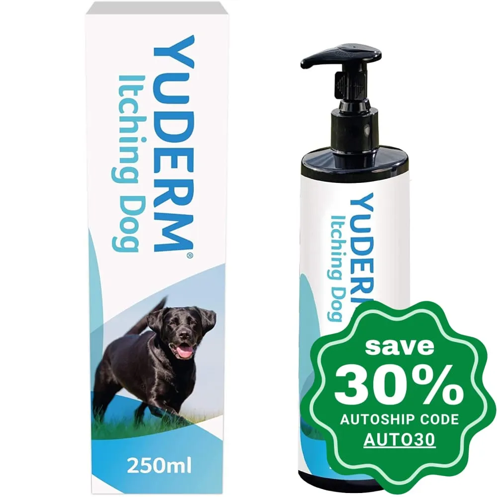 Lintbells - YuDERM - Skin & Coat Health - Itchy or Sensitive Skin Essential Omega Oils Supplement for Dogs - 250ML (EXP:18/5/2024)