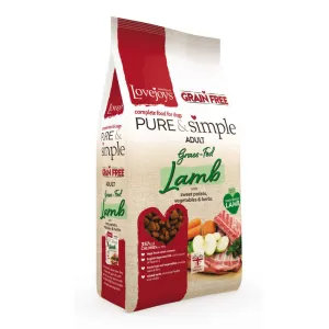 Lovejoys Lamb Pure & Simple Grain Free Complete Adult Dog Food