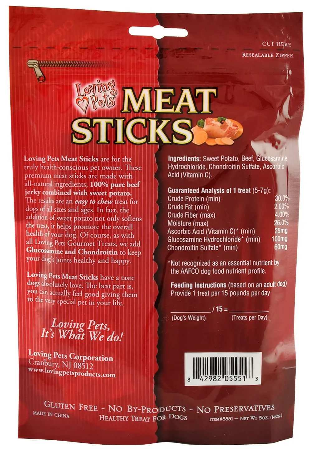 Loving Pets 100% All Natural Meat Sticks