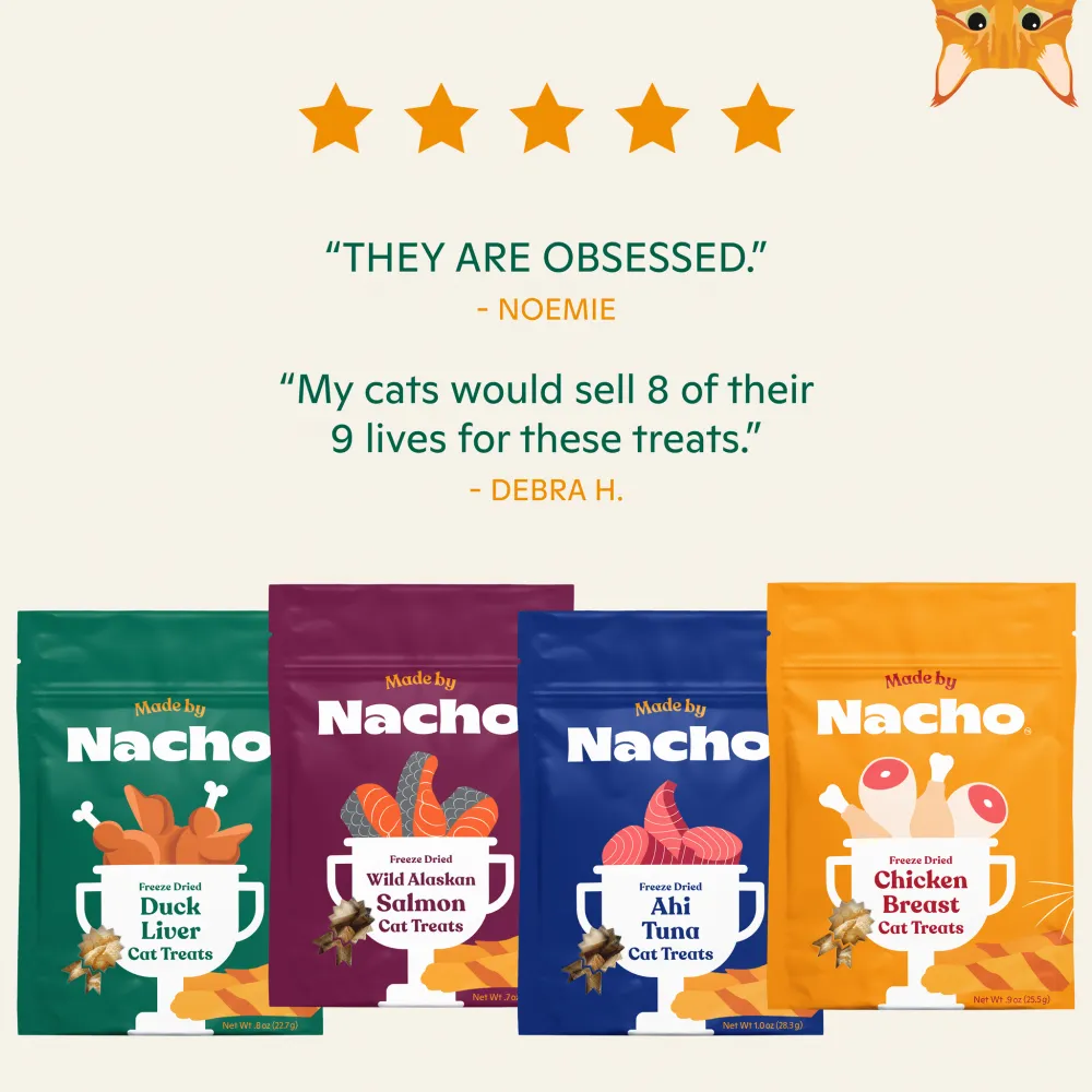 Made by Nacho Freeze Dried Duck Liver Cat Treats