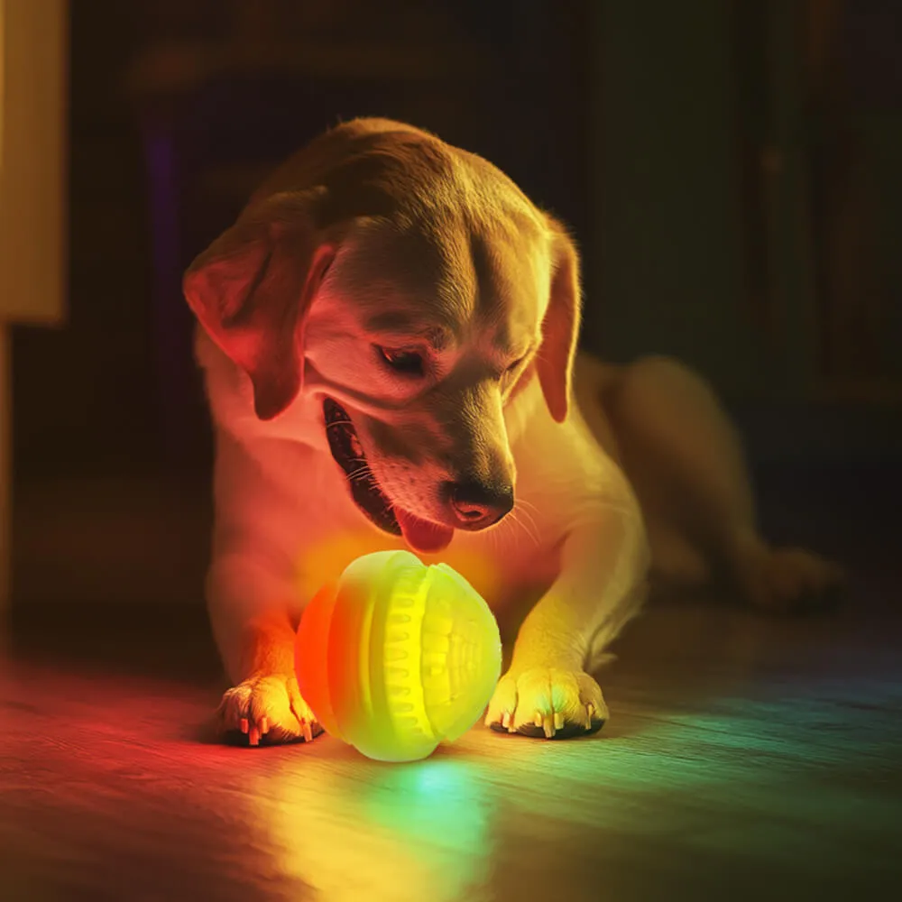 Masbrill Best Gifts Light up Ball for Dogs Natural Rubber for Small & Medium Dogs