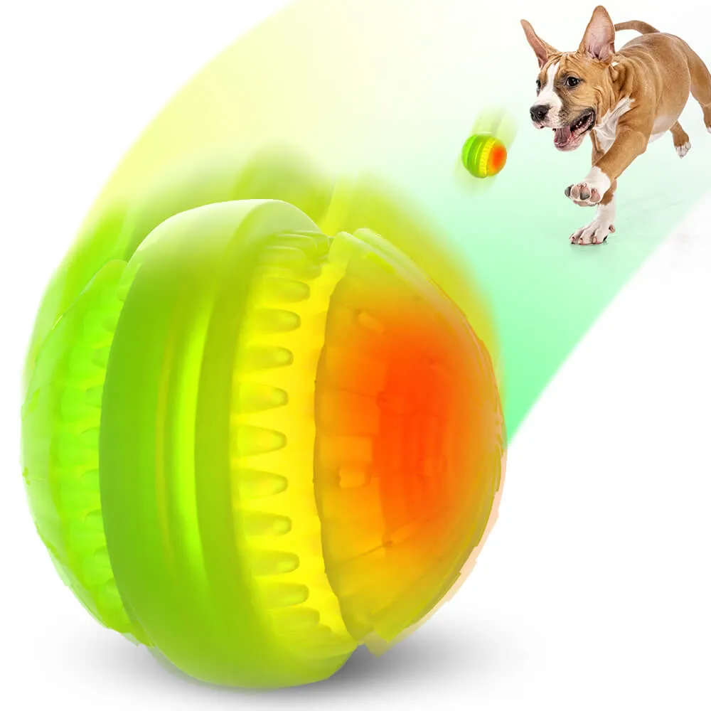 Masbrill Best Gifts Light up Ball for Dogs Natural Rubber for Small & Medium Dogs