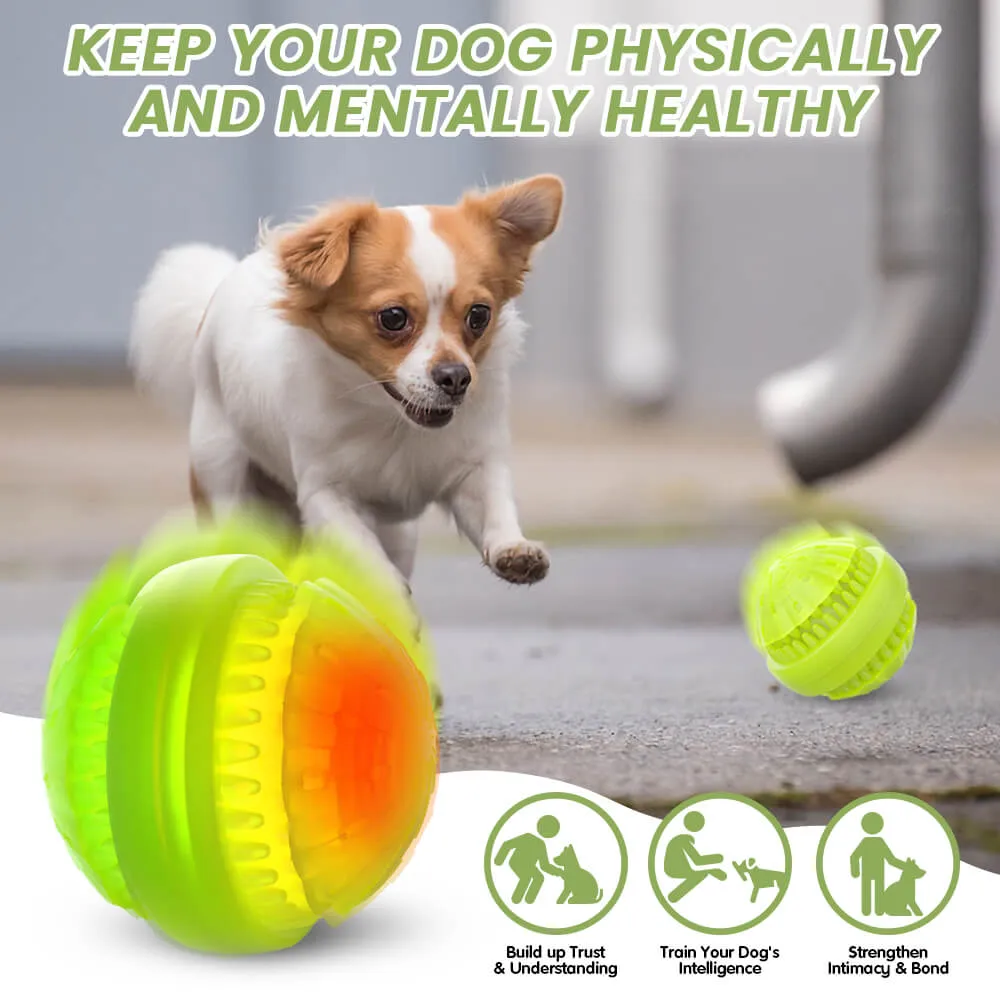 Masbrill Best Gifts Light up Ball for Dogs Natural Rubber for Small & Medium Dogs