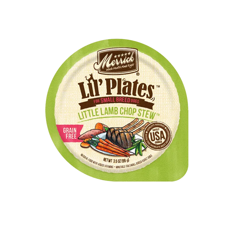 Merrick Lil Plates Grain Free Little Lamb Chop Stew Wet Dog Food