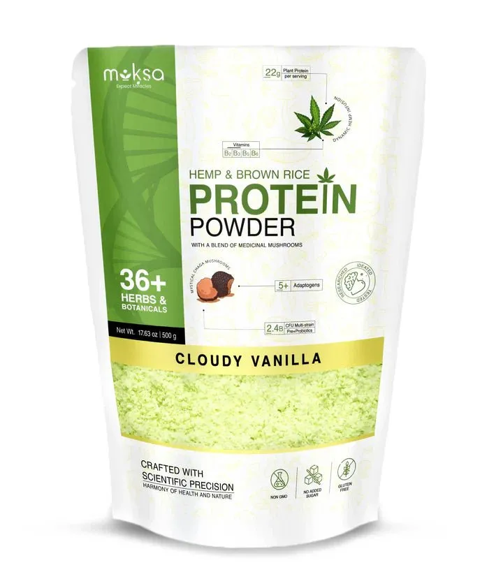 Moksa - Hemp and Brown Rice Protein Powder