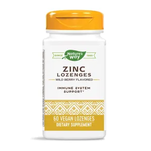 Nature's Way Zinc Lozenges 60 Capsules (Previously Enzymatic Therapy)