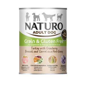 Naturo | Grain Free Wet Dog Food | Turkey and Cranberry - 390g