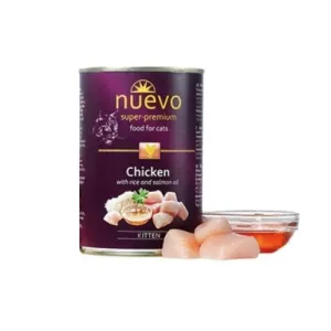 Nuevo Cat Kitten - Chicken with Rice and Salmon Oil