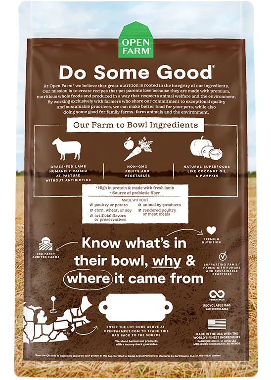 Open Farm Pasture-Raised Lamb Grain-Free Dry Dog Food