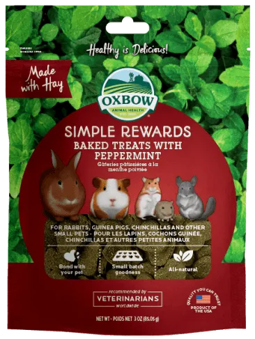 Oxbow Animal Health Simple Rewards Baked Treats with Peppermint