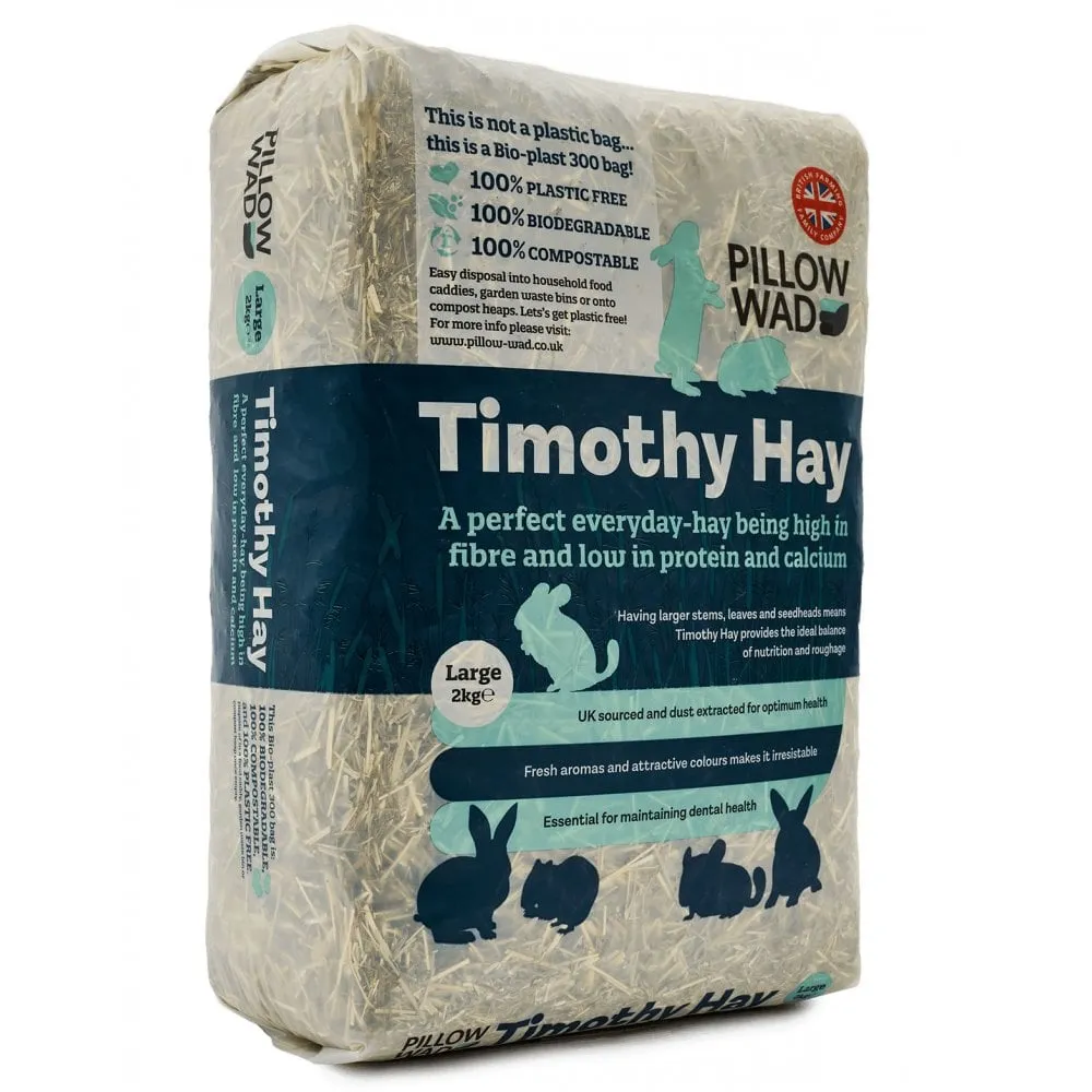 Pillow Wad Bio Timothy Hay for Rabbits & Small Pets