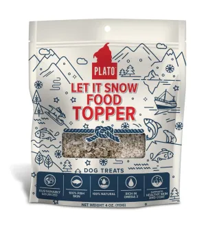 Plato Let It Snow Food Topper Dog Treats