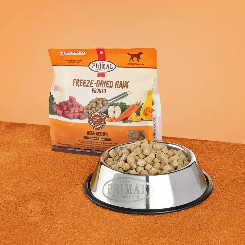 Primal Canine Freeze Dried Raw Pronto (Beef)