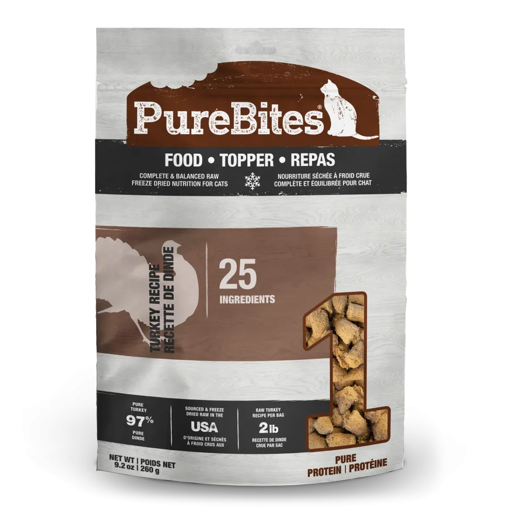 PureBites Cat Food Topper Turkey Recipe