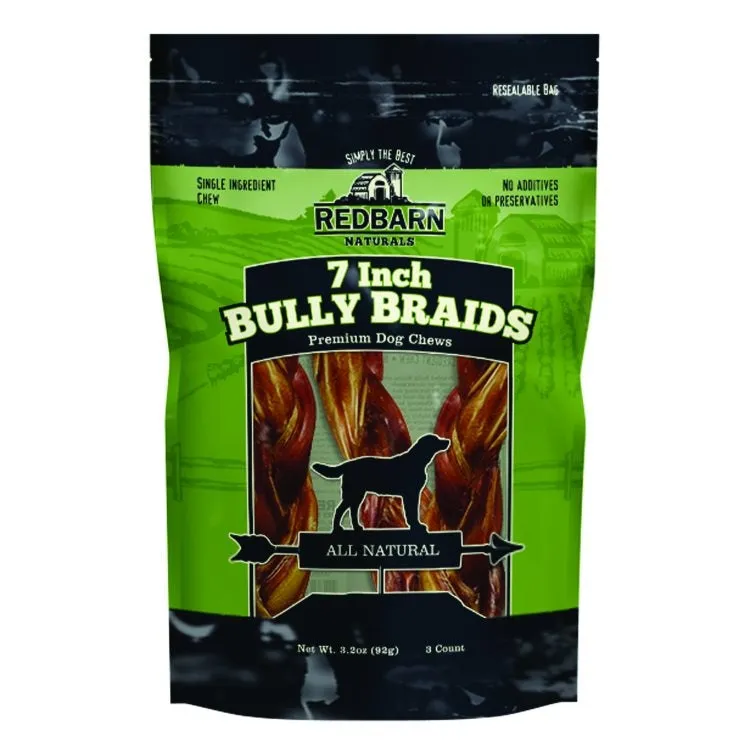 REDBARN 7" Braided Bully 3pk