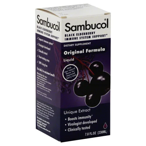 Sambucol Syrup Black Elderberry Original 7.8 OZ - Pack of 1