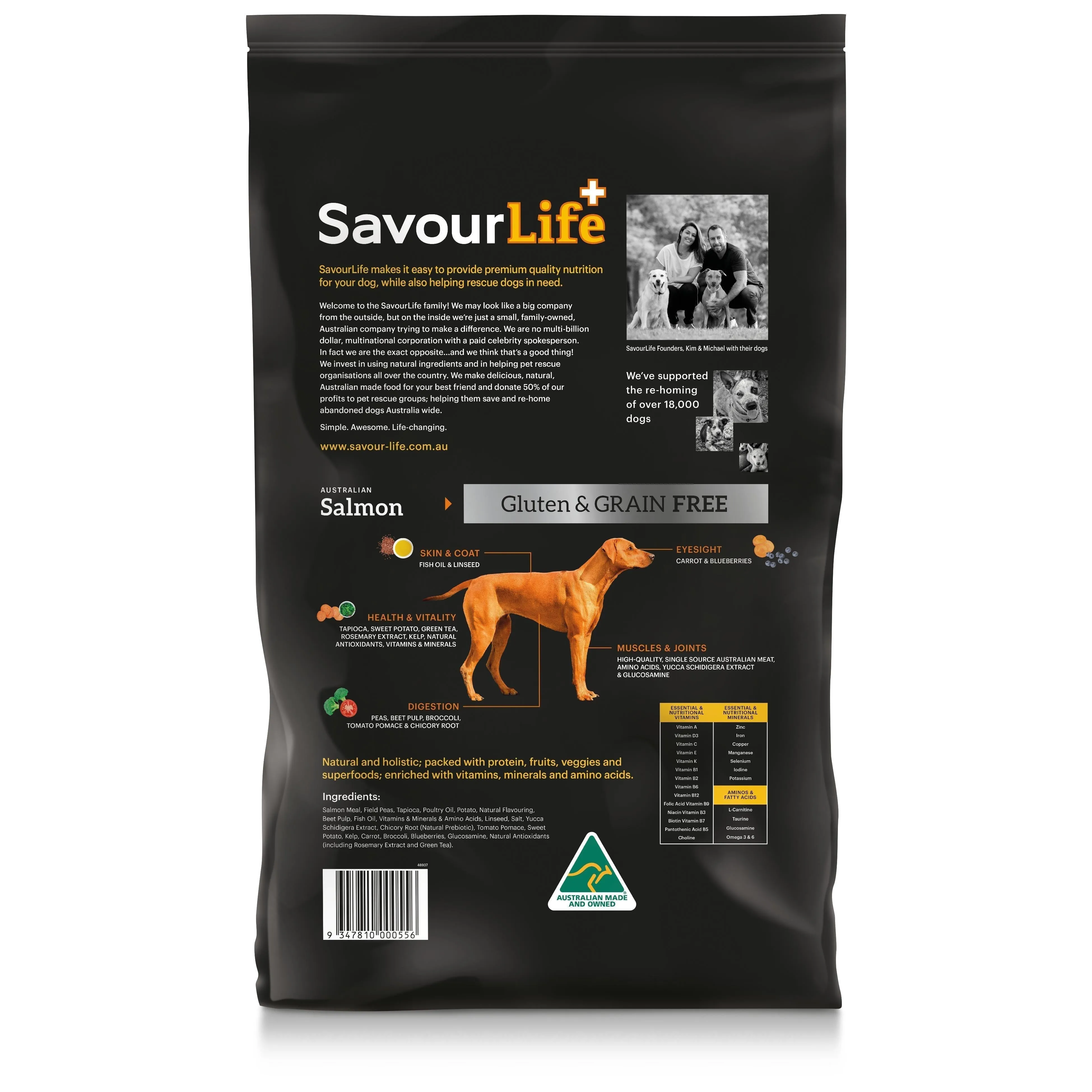 SavourLife Grain Free Dry Dog Food Salmon 10kg^^^