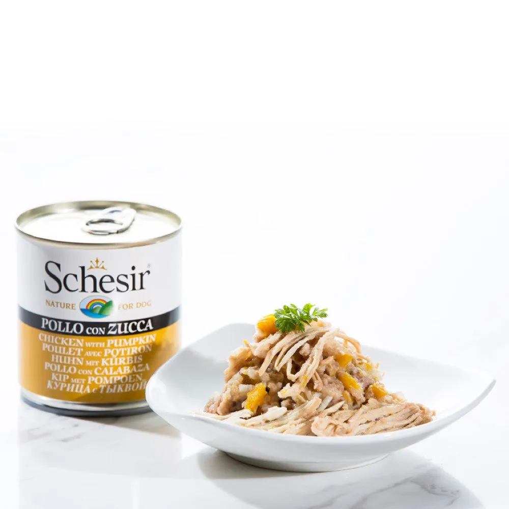 Schesir Chicken with Pumpkin Canned Dog Food 285g