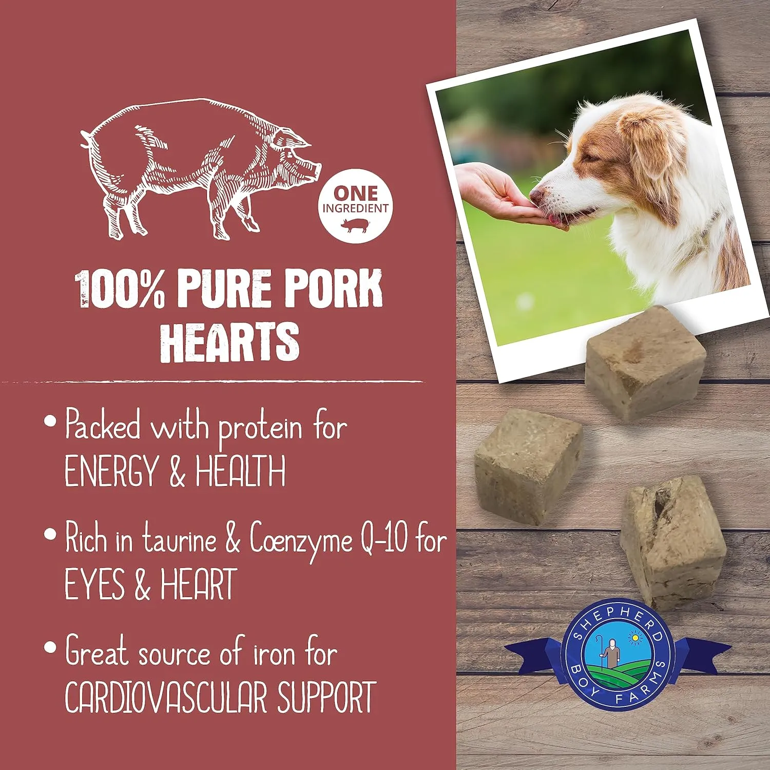 Shepherd Boy Farm Freeze Dried Pork Hearts