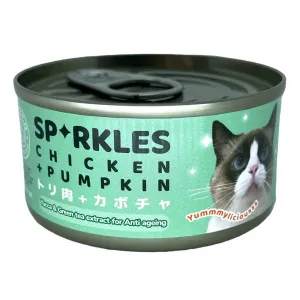 Sparkles Chicken   Pumpkin Canned Cat Food 70gx24