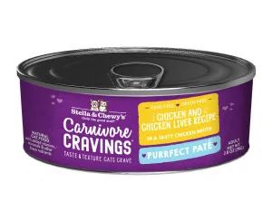 Stella & Chewy's Carnivore Cravings Purrfect Pate Chicken & Chicken Liver Pate Recipe in Broth