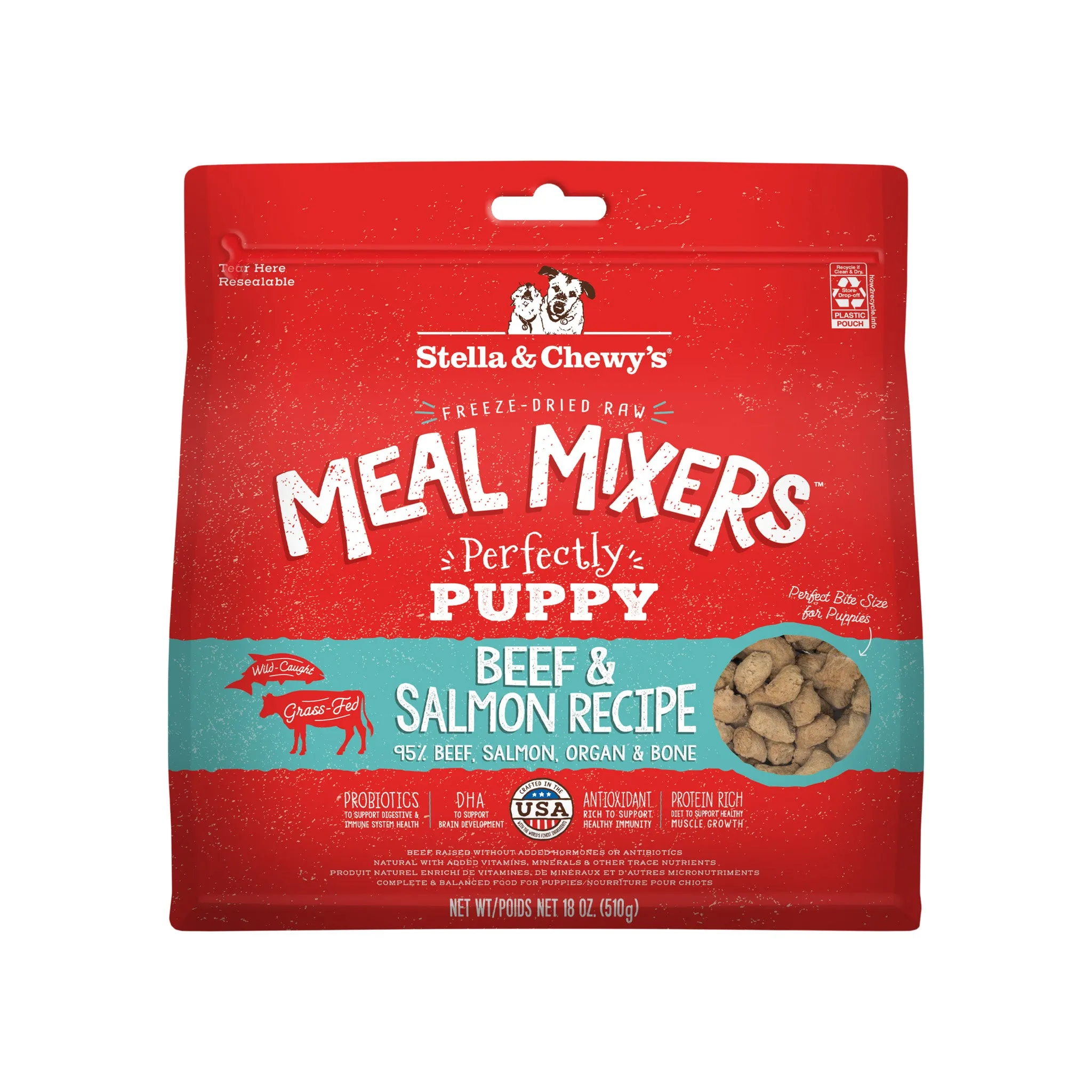 Stella & Chewy's Puppy Meal Mixer Beef & Salmon