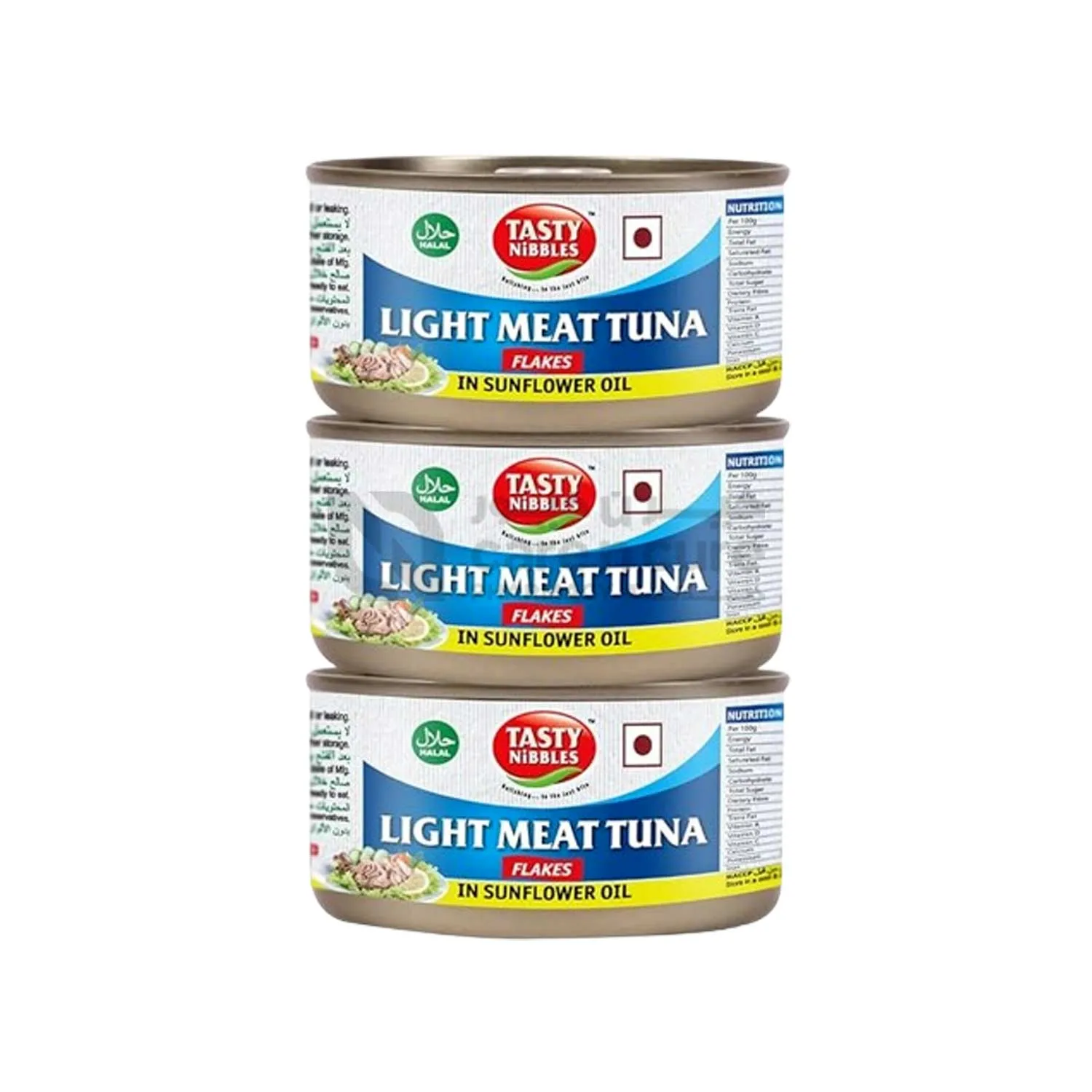 Tasty Nibbles Light Meat Tuna Flakes In Sunflower Oil 3 Pieces Offer