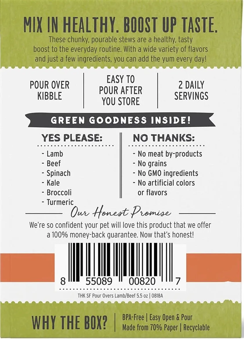 The Honest Kitchen Superfood Pour Overs Lamb & Beef Stew 5.5-oz, Dog Food Topper