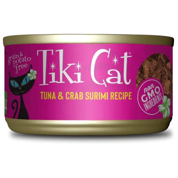 Tiki Cat Grill Tuna & Crab Surimi Recipe Canned Cat Food