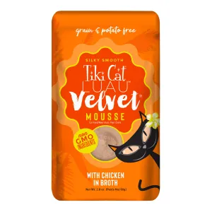 Tiki Cat Luau Velvet Mousse Wet Cat Food, Chicken, 2.8 oz Pouch, 12 ct