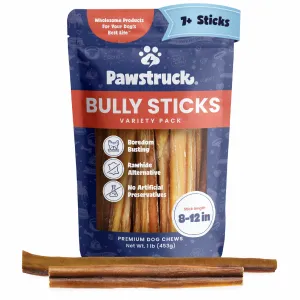 Variety Bulk Straight Bully Sticks for Dogs (Sold by Weight)