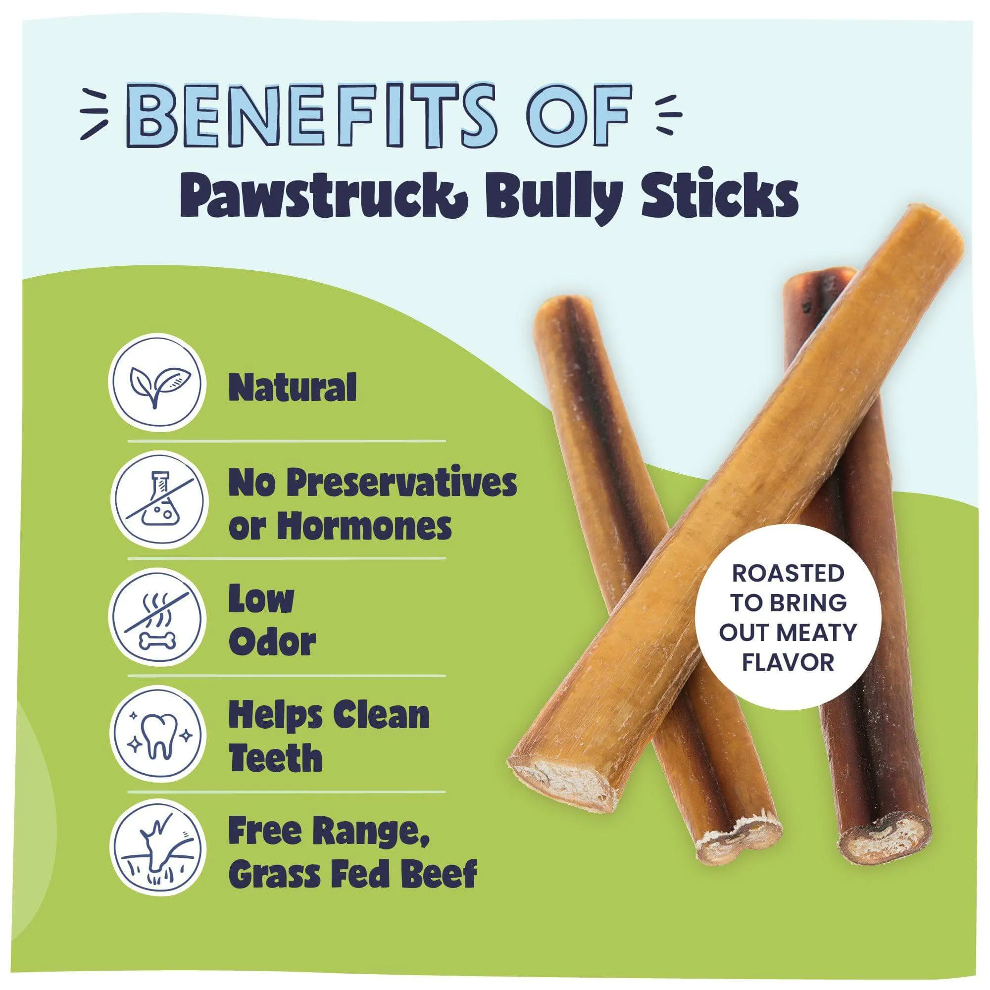 Variety Bulk Straight Bully Sticks for Dogs (Sold by Weight)