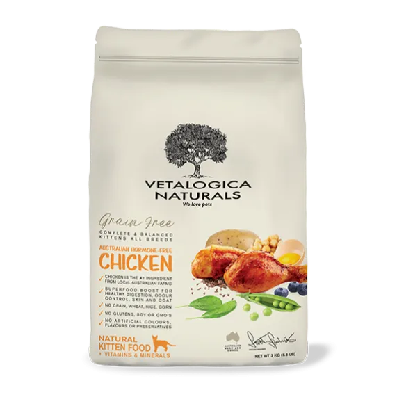 Vetalogica Naturals Grain Free Dry Kitten Food Farm-Fresh Chicken