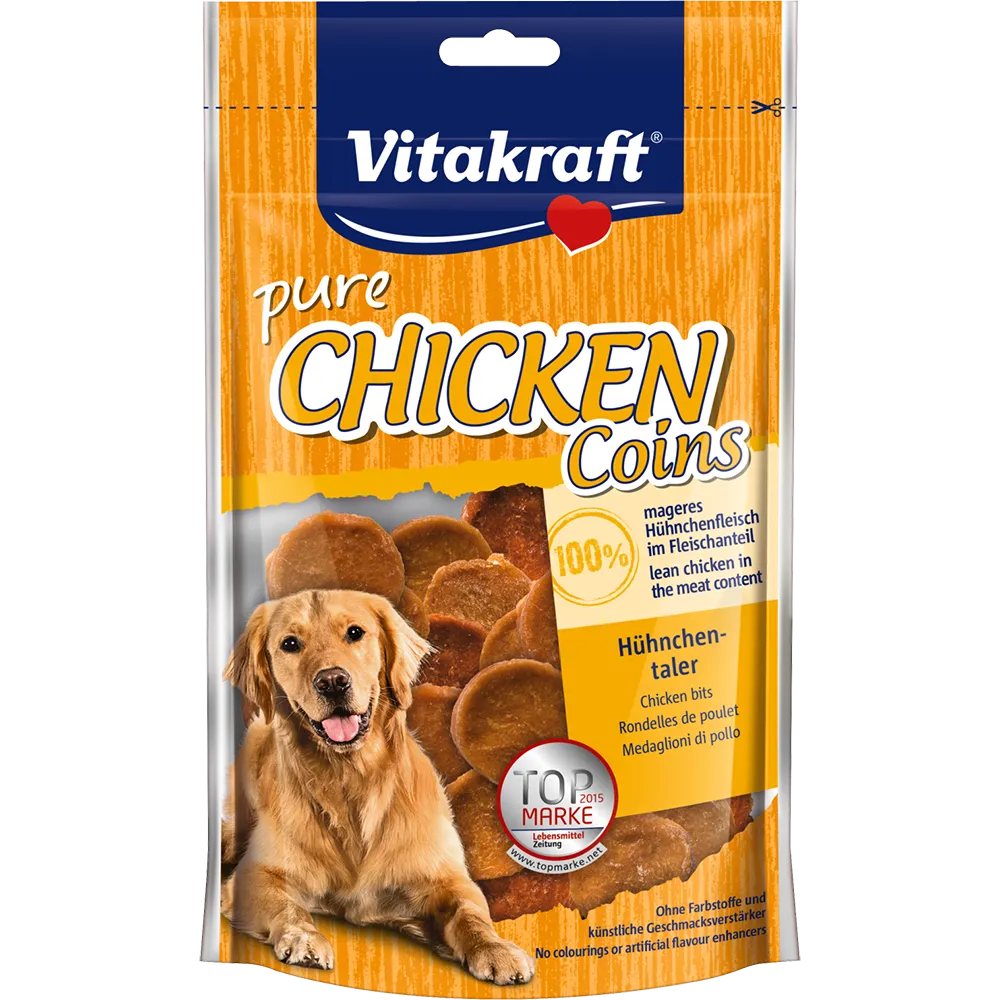 Vitakraft Dog Treats Pure Chicken Coins 80g