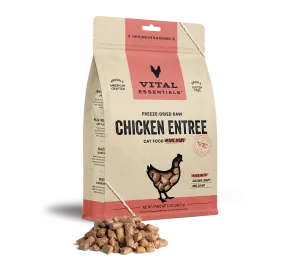 Vital Essentials Chicken Mini Nibs, Freeze-Dried Cat Food