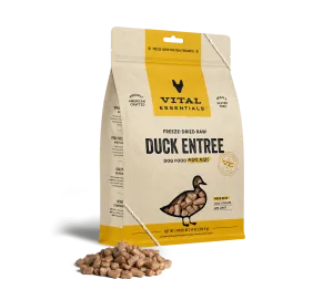 Vital Essentials Duck Mini Nibs, Freeze-Dried Dog Food