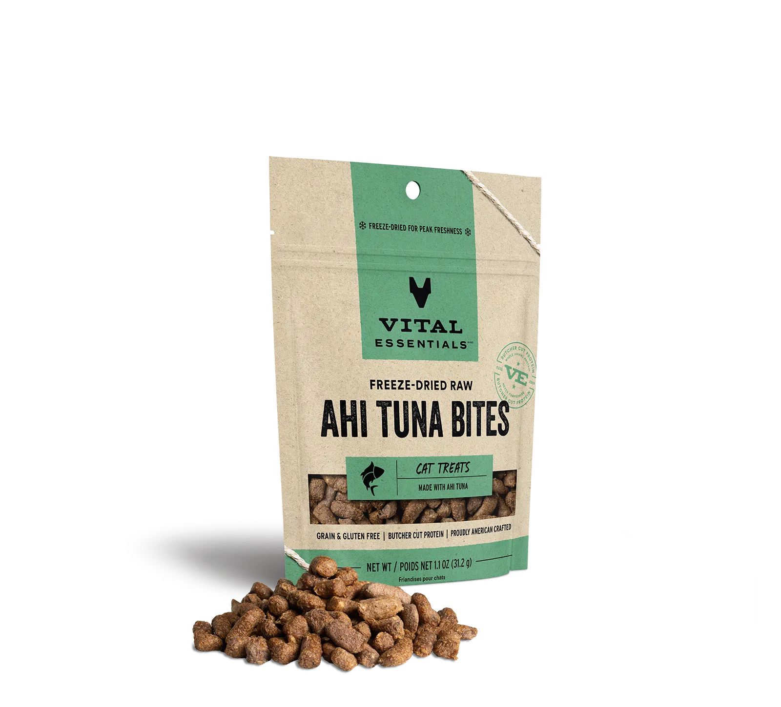 Vital Essentials Freeze-Dried Ahi Tuna Bites Cat Treats