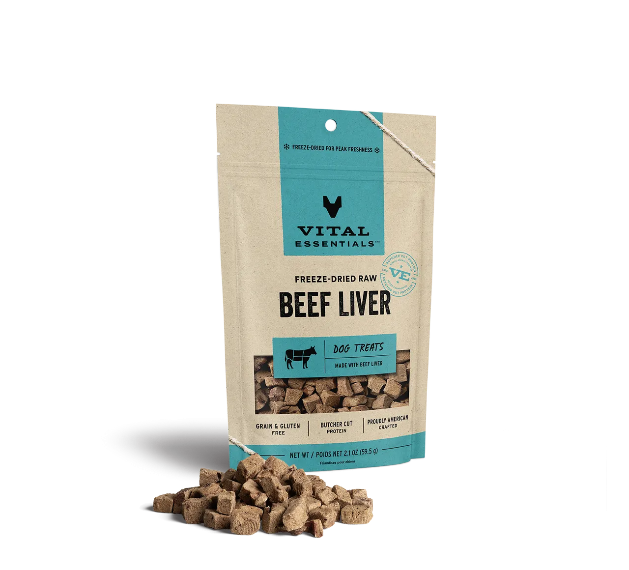 Vital Essentials Freeze-Dried Beef Liver Dog Treats