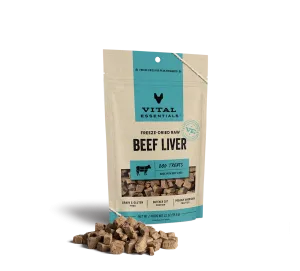 Vital Essentials Freeze-Dried Beef Liver Dog Treats