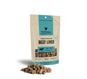 Vital Essentials Freeze-Dried Beef Liver Dog Treats