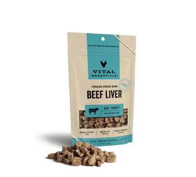 Vital Essentials Freeze-Dried Beef Liver Dog Treats