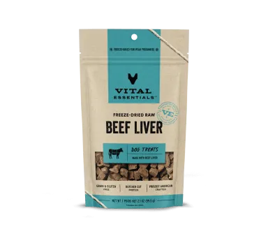 Vital Essentials Freeze-Dried Beef Liver Dog Treats