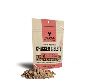 Vital Essentials Freeze-Dried Chicken Giblets Cat Treats