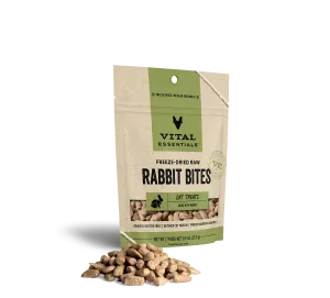 Vital Essentials Freeze-Dried Rabbit Bites Cat Treats